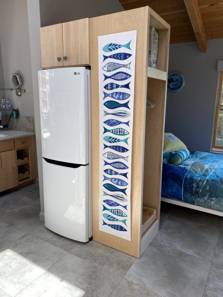 LG Refrigerator and Wardrobe Cabinet